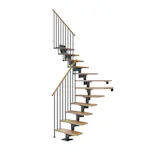 Plassbesparende Trapp Dolle Cork Eik 1/4-Sving Classic III