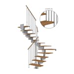 Hovedtrapp Dolle Dubai Eik Oljet 1/2-Sving Classic IIII