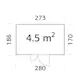 Lagerbod Palmako Leif 4,5 m2