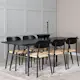 Spisegruppe Venture Home Gold med 6stk Polly Stoler