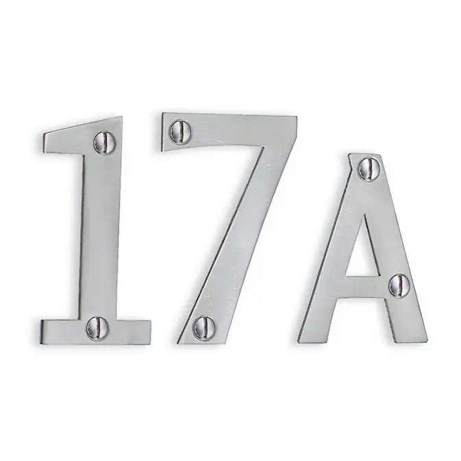 Husnummer Beslagsboden Rustfritt Stål