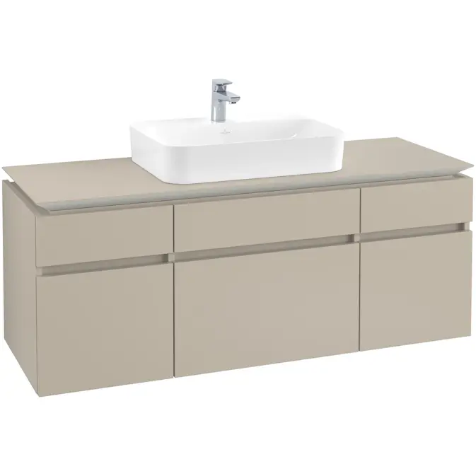 Tvättställsskåp Villeroy & Boch Legato med 5 Lådor för Ytmonterat Tvättställ från Finion & Memento