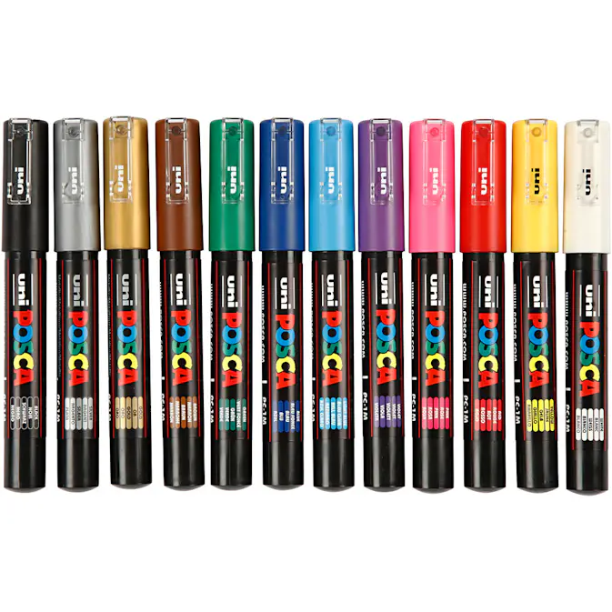 Tusj Creativ Company Posca Nr PC-1M Ass Farger Strek 0,7 mm 1 Stk