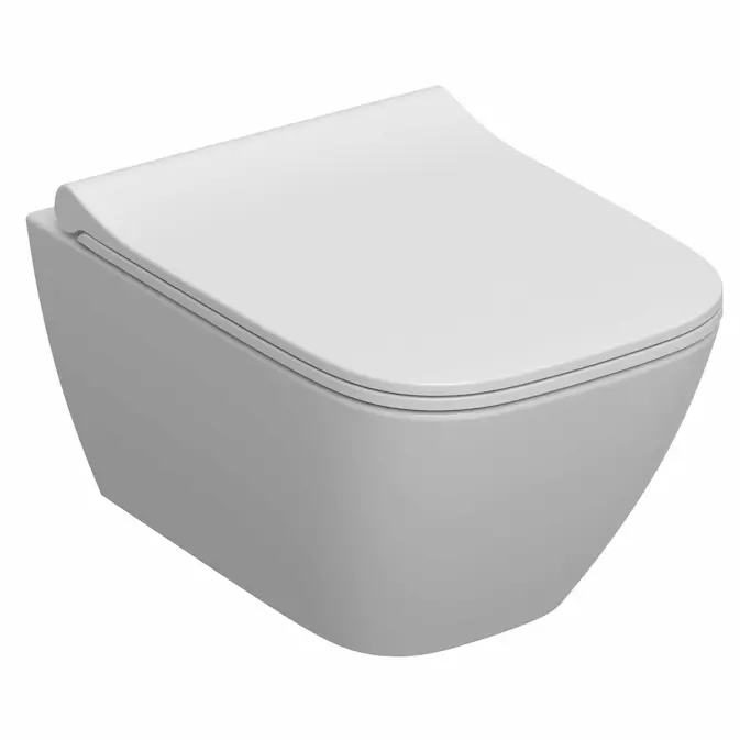 Vägghängd Toalettstol Geberit Smyle Square Rimfree Kompakt