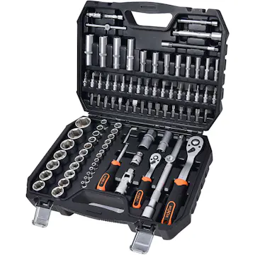 Pipenøkkelsett Boxer 1/4-1/2 tommer 94-deler