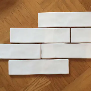 Fliser Lhådös Piano Hvit Blank 8x30 cm