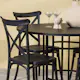 Spisegruppe Venture Home Copenhagen Ø 115 cm med 4 Crosett Stoler