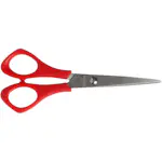 Skolesaks Creativ Company L 14 cm Spiss Venstre Rød 1 Stk