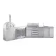 Hjørnemodul Myoutdoorkitchen Stainless Collection 45°