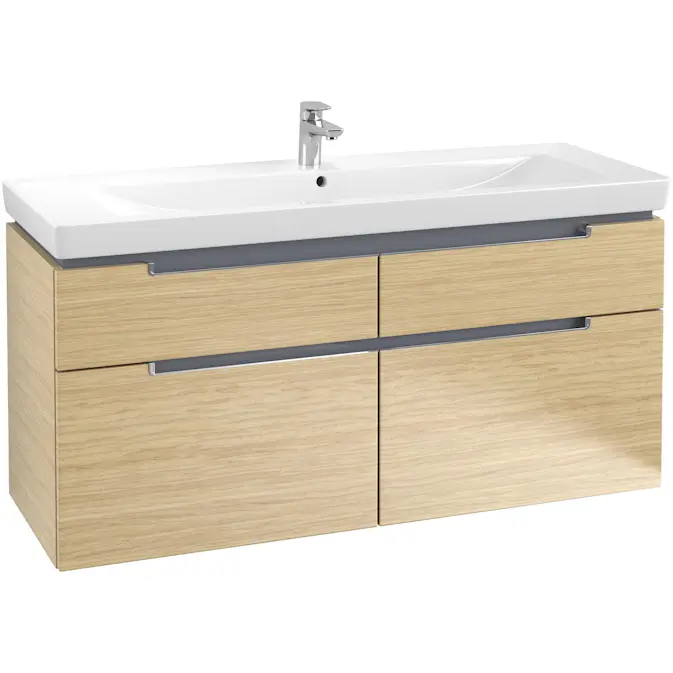 Tvättställsskåp Villeroy & Boch Subway 2.0 med 4 Lådor för Skåpstvättställ