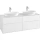 Tvättställsskåp Villeroy & Boch Finion med 4 Lådor och Bänkskiva för Två Fristående Tvättställ från Artis & Collaro