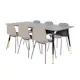 Spisegruppe Venture Home Dipp med 6 Arctic Stoler