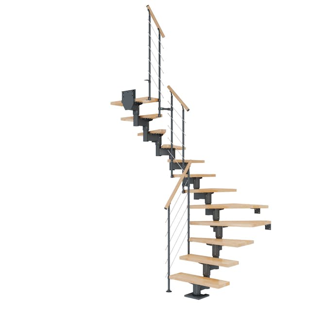 Plassbesparende Trapp Dolle Cork Bøk 1/2-Sving Style6