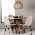 Spisegruppe Venture Home Lanzo med 4 Polar Stoler