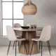 Spisegruppe Venture Home Lanzo med 4 Polar Stoler