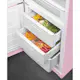 Kombiskap Kjøleskap/Fryser Smeg FAB32LPK6 Rosa 50's Style