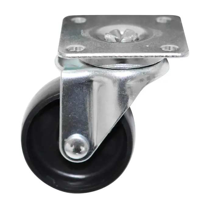 Møbelhjul Home it med Plate Sort