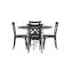 Spisegruppe Venture Home Copenhagen Ø 115 cm med 4 Crosett Stoler