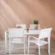 Spisegruppe Venture Home Togo med 4 Santorini Stoler