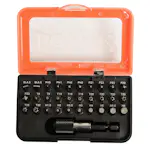 Bitssett Boxer 31-deler S2-Stål