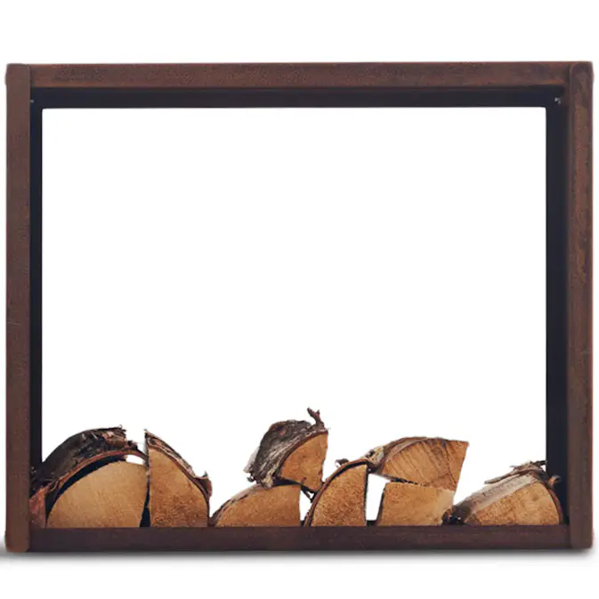 Vedstativ Lyfco Cortenstål Rektangulært