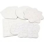 Puslespill Creativ Company Hvit 17-21 cm 10 stk/1 Pk