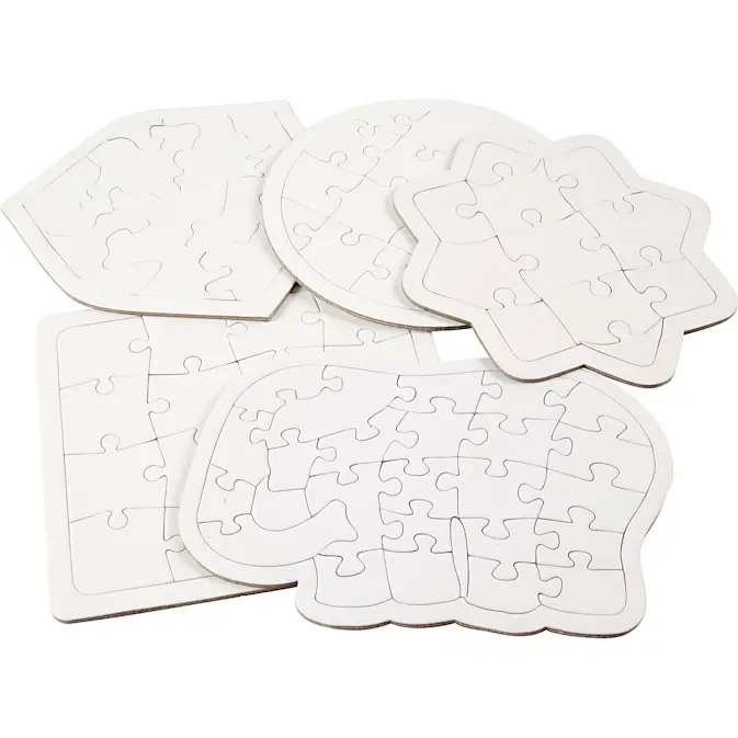 Puslespill Creativ Company Hvit 17-21 cm 10 stk/1 Pk