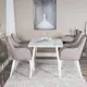 Spisegruppe Venture Home Polar med 4stk Comfort Stoler