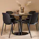 Spisegruppe Venture Home Glade Ø 100 cm med 4 Baltimore Stoler