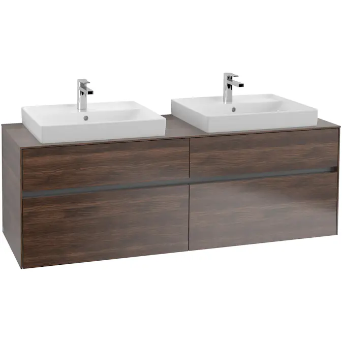 Tvättställsskåp Villeroy & Boch Collaro 160 cm med 4 Lådor för Ovanpåliggande Tvättställ