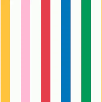 Tapet Joules Country Critters Chunky Stripe White/rainbow
