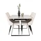 Spisegruppe Venture Home Estelle med 4stk Leone Stoler