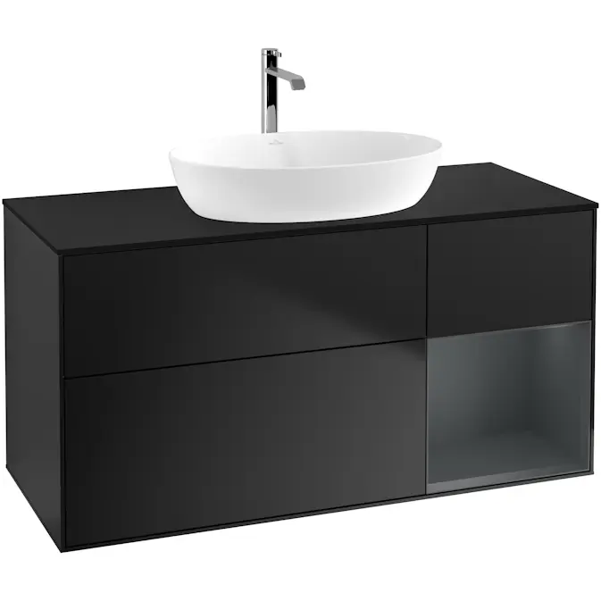 Tvättställsskåp Villeroy & Boch Finion med 3 Lådor Hylla och Bänkskiva för Fristående Tvättställ från Artis & Collaro
