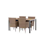 Spisegruppe Venture Home Break Bord med 4 Malina Stoler