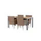 Spisegruppe Venture Home Break Bord med 4 Malina Stoler