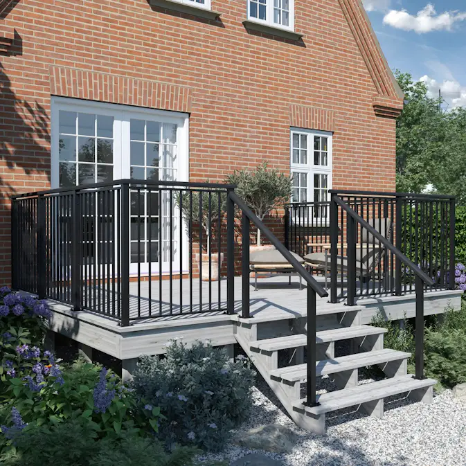 Terrassetrapp PLUS Trinndybde 25 cm B120