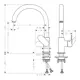 Köksblandare Hansgrohe Vernis Blend M35 210