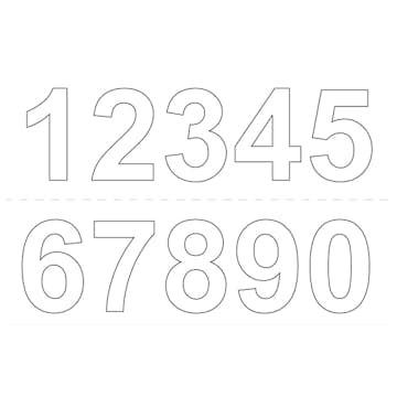 Tall selvklebende Habo 50 mm