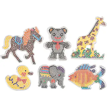 Perleplate Creativ Company Str 10x11-13x16,5 cm 6 St/1 Pk