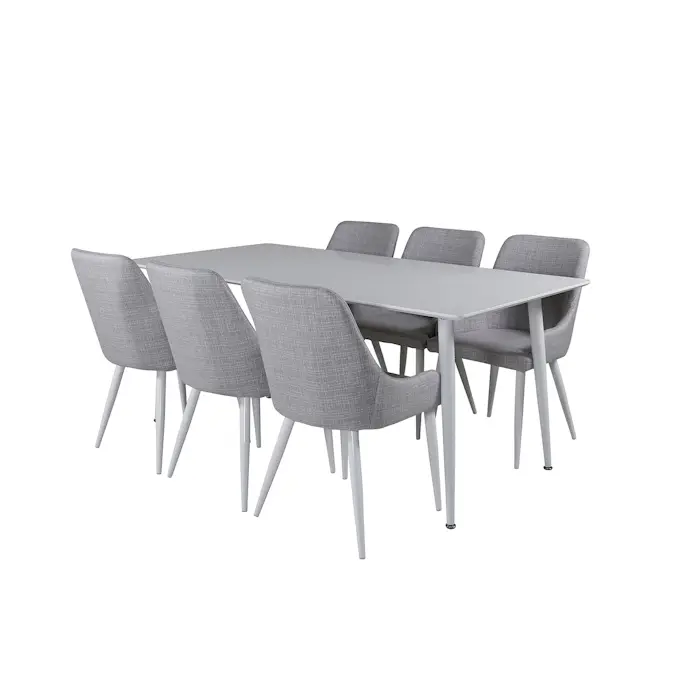 Spisegruppe Venture Home Polar med 6 Plaza Stoler