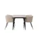 Spisegruppe Venture Home Tempe 140 cm med 4 Berit Stoler