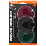 Power Scrubs Work-it Sliperondeller til Bormaskin