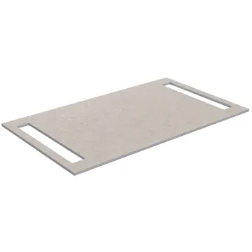 Benkeplate Korsbakken med Håndkleholder Begge Sider