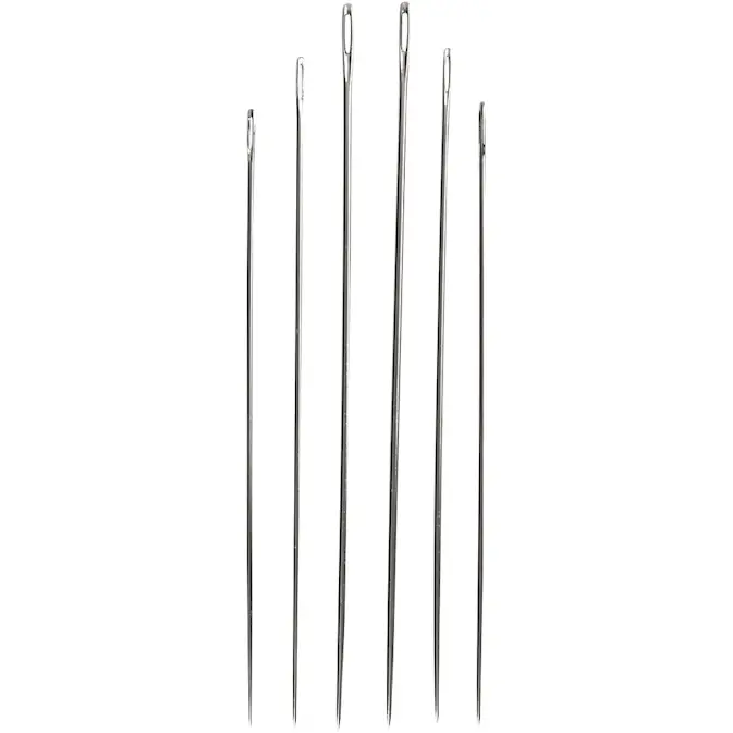 Stoppenåler Creativ Company Sølv Nr 1-5 6 Stk/1 Pakke