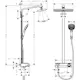 Takduschset Hansgrohe Raindance E Select 360