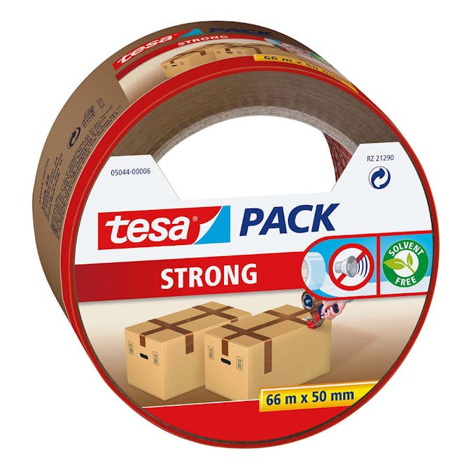 Pakningstape Tesa 50 mm 66 m Brun 5044