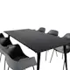 Spisegruppe Venture Home Dipp med 6 Comfort Plastic Stoler
