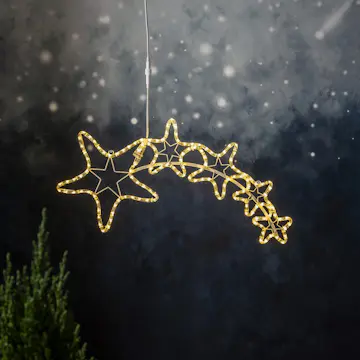Dekorasjonsbelysning Star Trading Roterende Komet 90 cm 230V