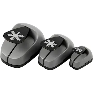 Stansejernsett Creativ Company Lag på Lag Snøkrystaller 3-Pk