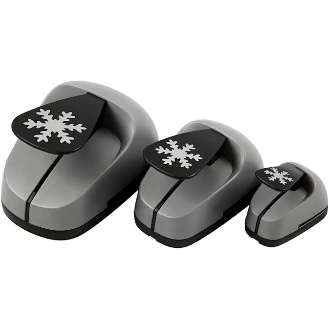 Stansejernsett Creativ Company Lag på Lag Snøkrystaller 3-Pk